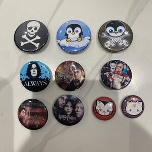 Pins Lot - Harry Potter and other misc pins